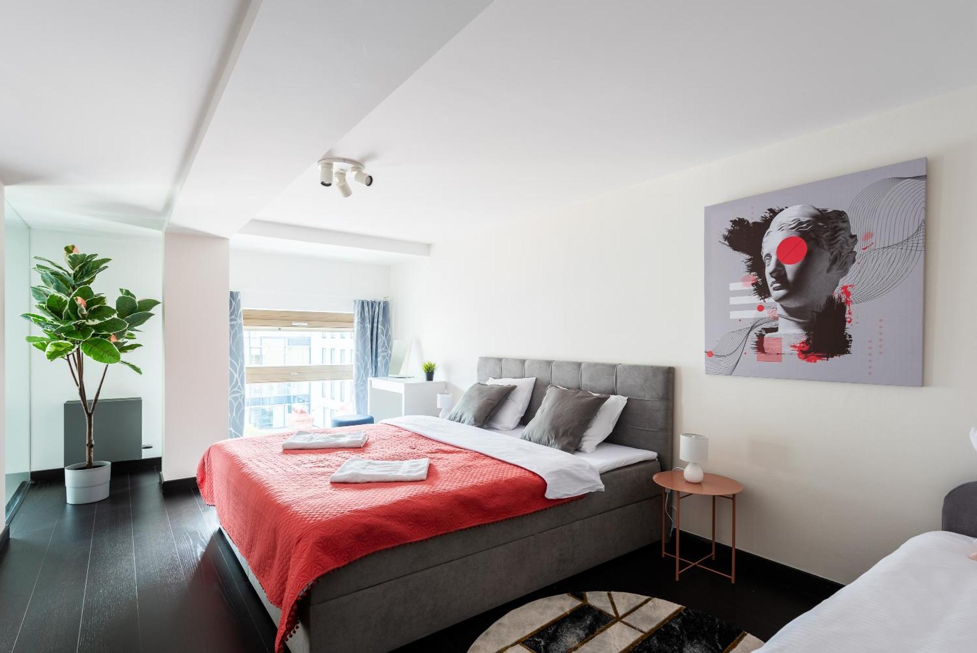 Apartments With Large Balcony, Parking Prága Kültér fotó